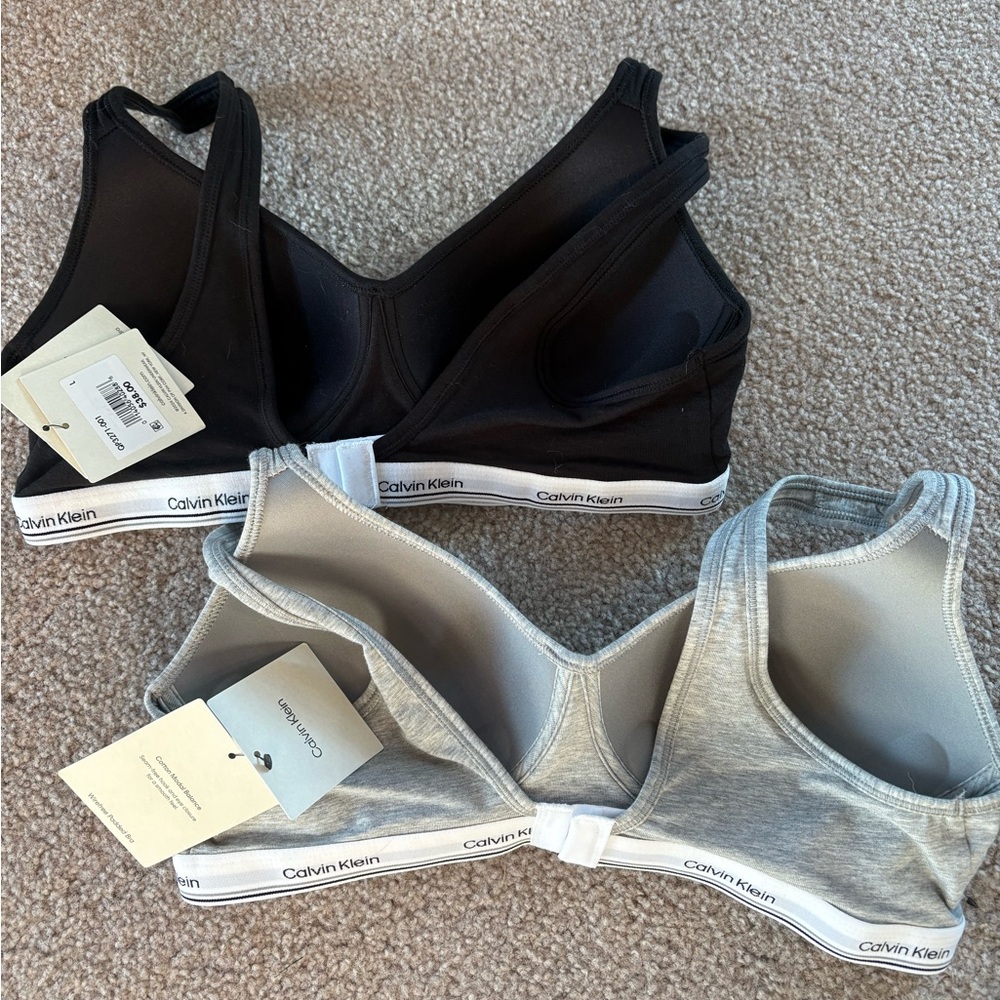 Calvin Klein set of 2 Bralettes large new - Picture 2 of 3